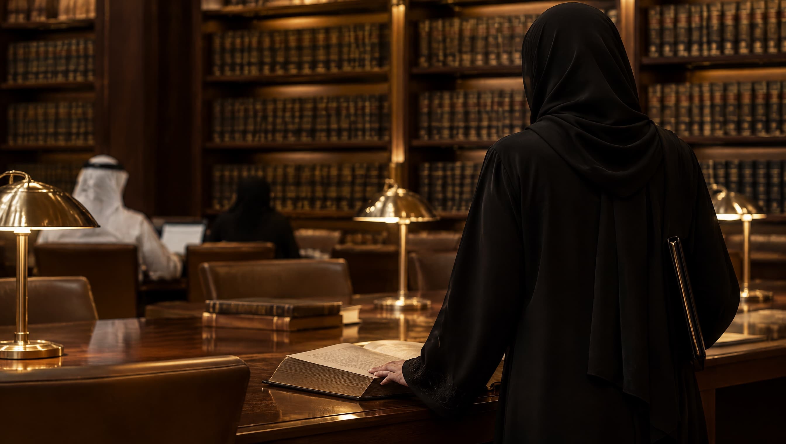 المحامي فيصل المهندي في مكتب الفيصل للمحاماة بالدوحة